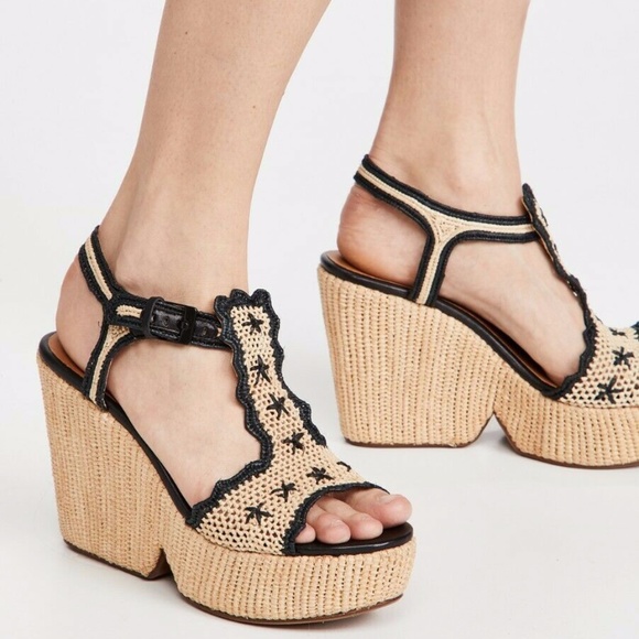 Clergerie Dara Platform Sandals - Picture 1 of 7